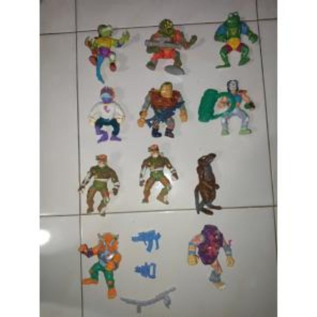 HUGE VINTAGE TEENAGE MUTANT NINJA TURTLES LOT 90% COMPLETE TMNT