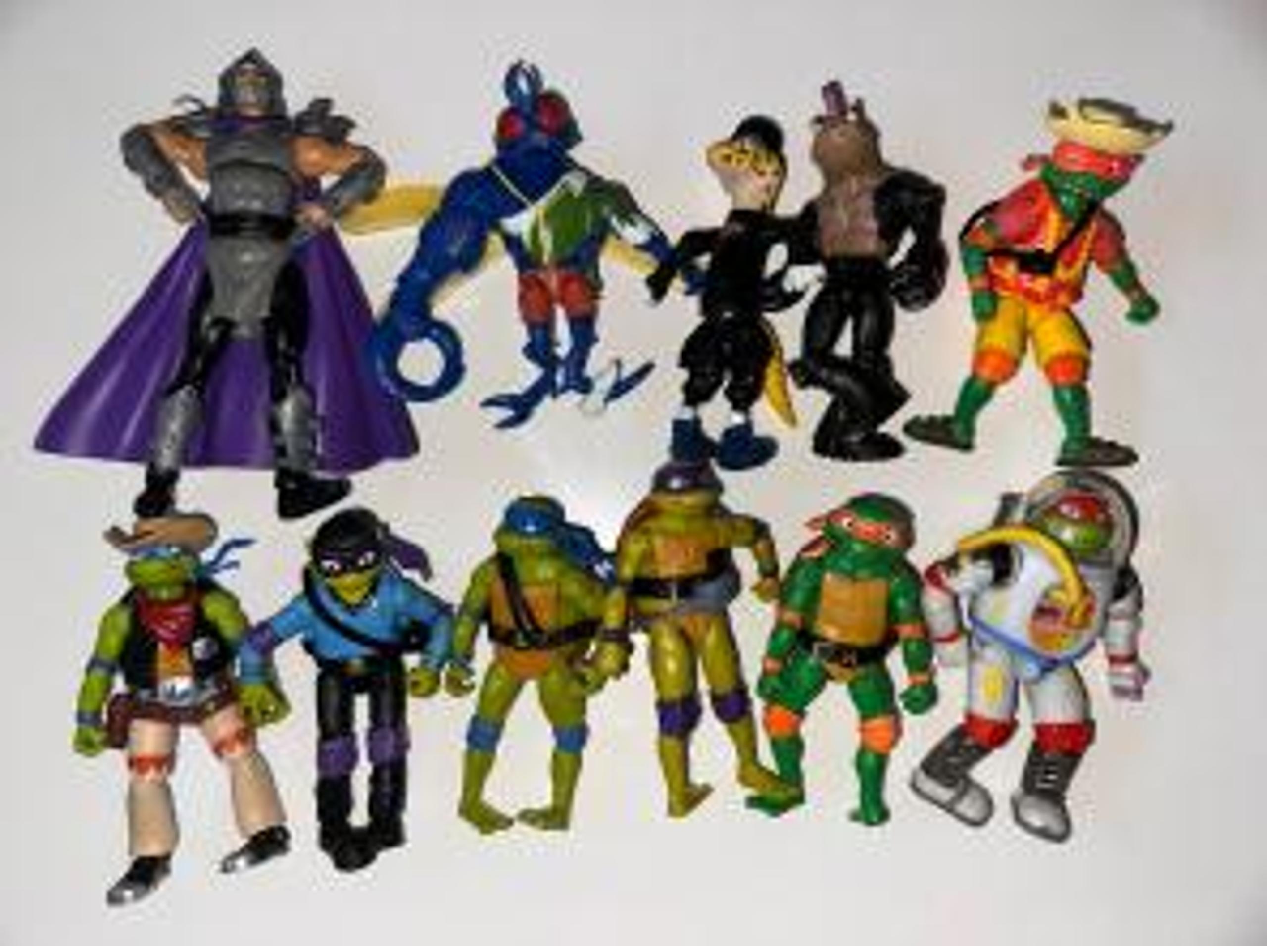 HUGE VINTAGE TEENAGE MUTANT NINJA TURTLES LOT 90% COMPLETE TMNT